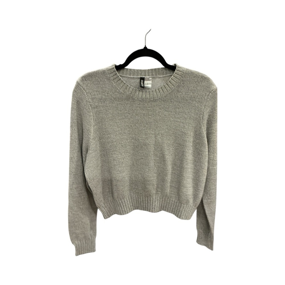 H&M Divided Women’s XL Gray Knit Crop Sweater - Picture 2 of 5
